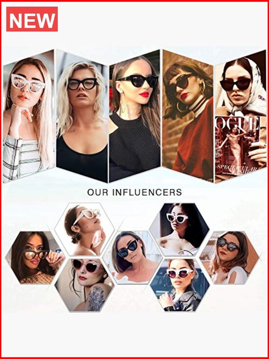 Vintage Cat Eye Sunglasses for Women UV400 Small Retro Frame main image 5